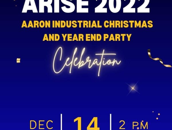 Aaron Industrial is closed tomorrow (December 14, 2022) to celebrate our Christmas and Year End Party