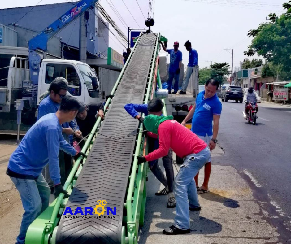 Customized 12 Meters Conveyor Belt Stacking Machine ready to deliver in Bataan