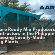 oncrete batching plant installation in the Philippines